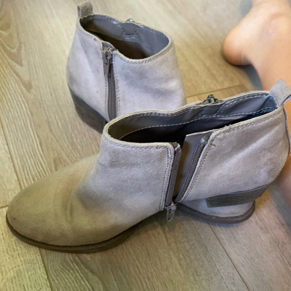 Tan booties